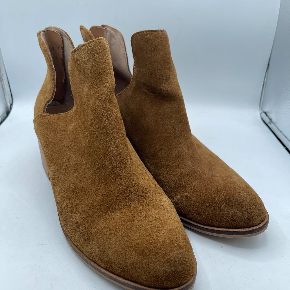 Steve Madden Lancaster Tan Suede Ankle Booties | Size 7.5M